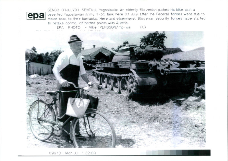 Yugoslavian Army T-55 tank - Vintage Photograph