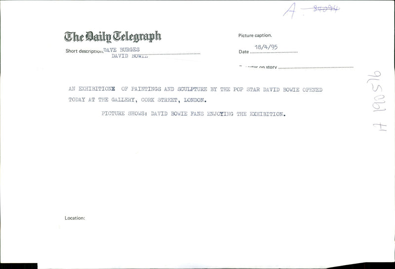 David Bowie Fans Enjoying the Exhibition. - Vintage Photograph