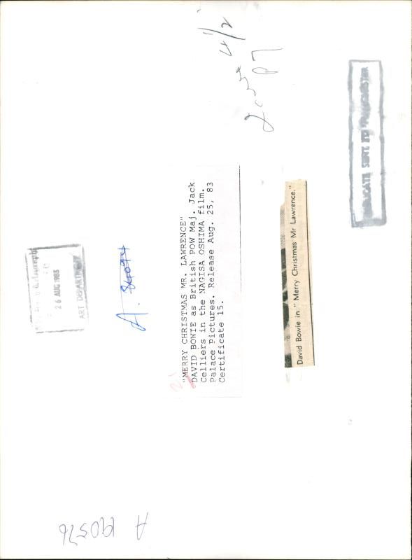 David Bowie. - Vintage Photograph