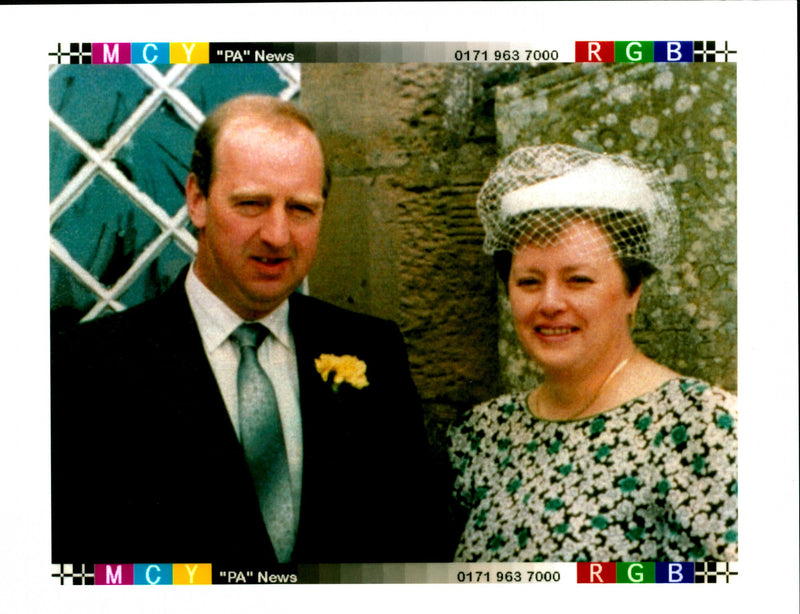 Murdered Social club official Harold Petrie with his wife Helen - Vintage Photograph