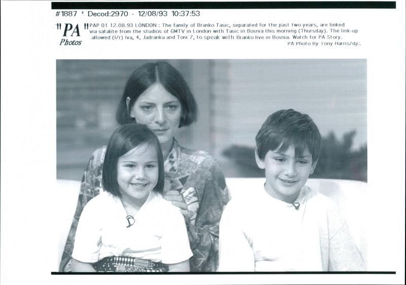 The family of Branko Tasic - Vintage Photograph