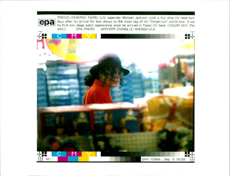 U.S superstar Michael Jackson. - Vintage Photograph