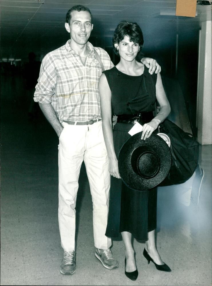 Steve Ovett with his wife Rachel. - Vintage Photograph