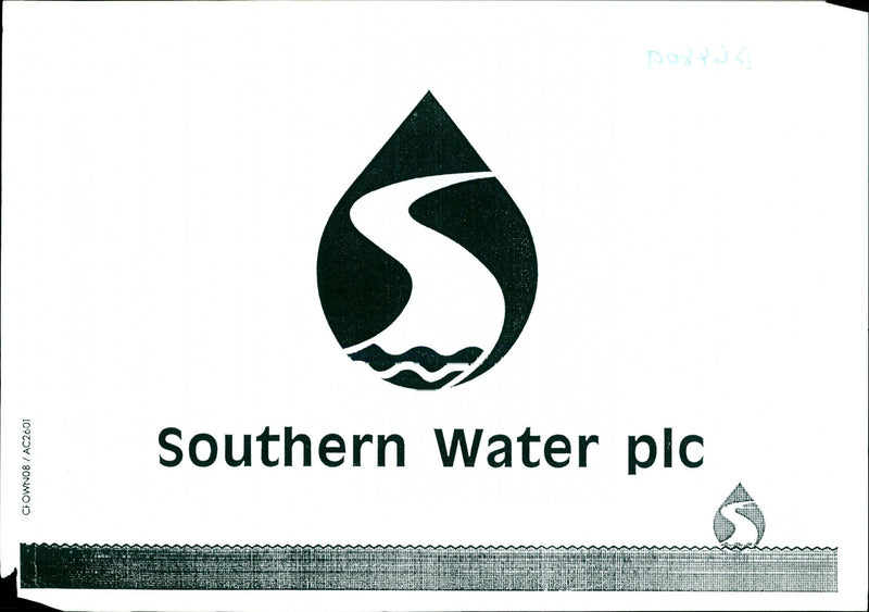 Southern Water PLC logo. - Vintage Photograph