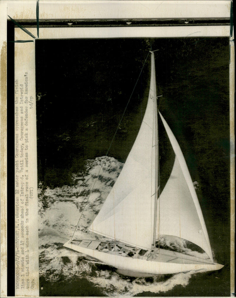 Courageous Yacht - Vintage Photograph