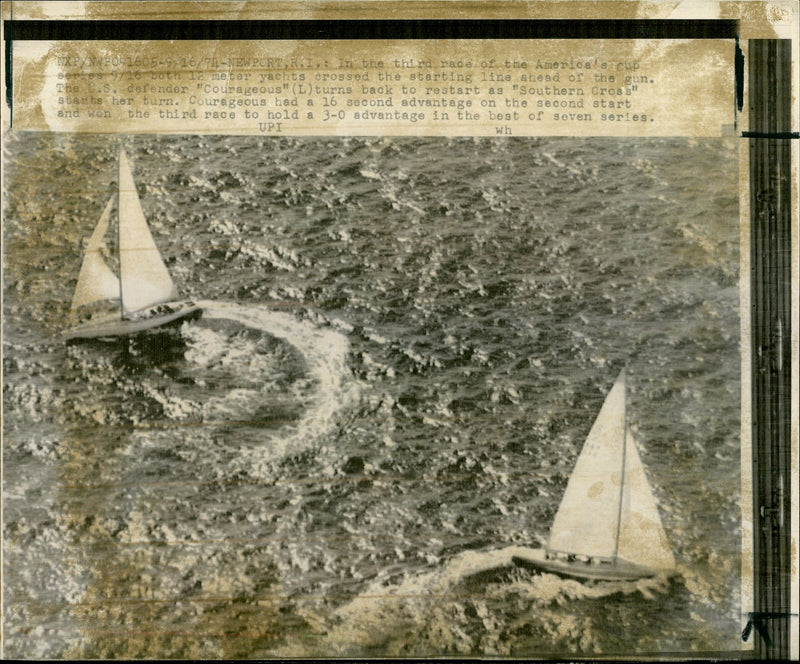 Courageous Yacht - Vintage Photograph