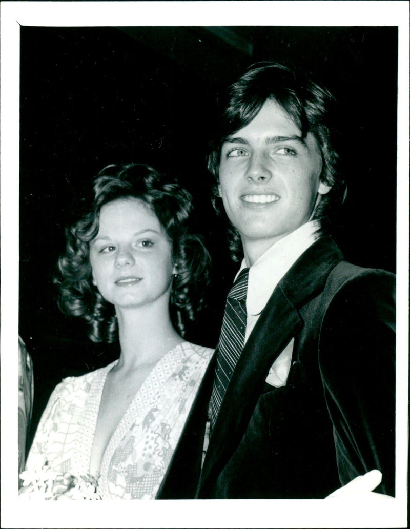 Prince Stefano Massimo with his wife. - Vintage Photograph