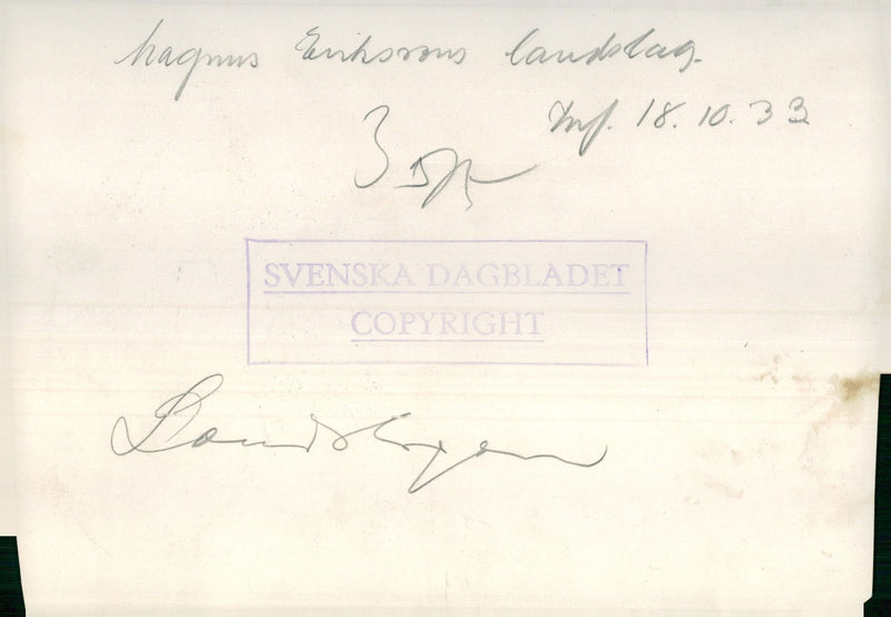 Magnus Eriksson's landscape - Vintage Photograph