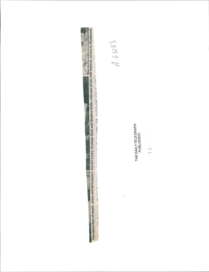 Band Crosby, Stills & Nash's members during their concert - Vintage Photograph