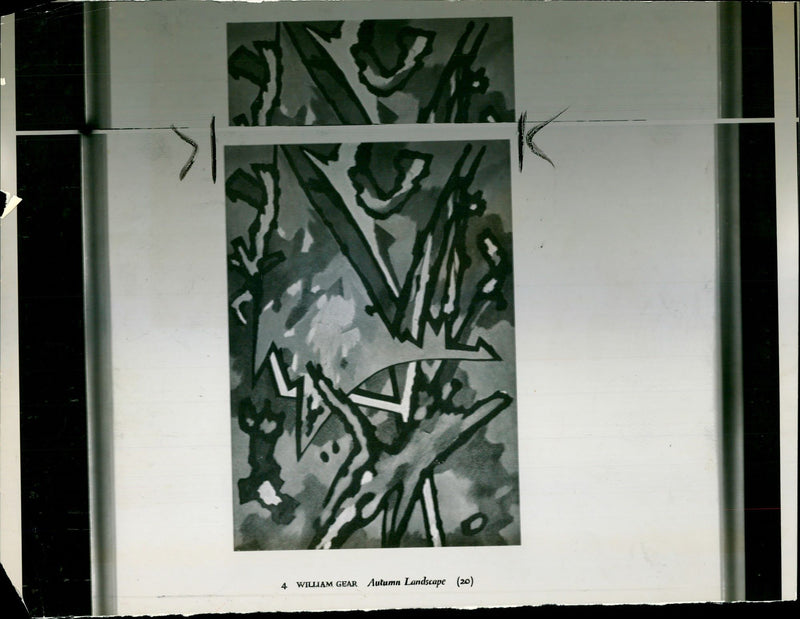 The Autumn Landscape by William Gear. - Vintage Photograph