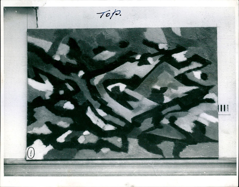 The Landscape by William Gear. - Vintage Photograph