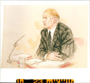 A drawing of Cabinet secretary Sir Robin Butler. - Vintage Photograph