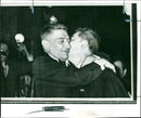 A photo of Maitre Tixier-Vignancour with M. Pierre Menuet. - Vintage Photograph