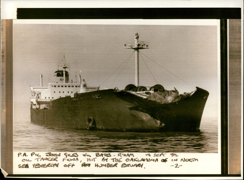 Oil Tanker Fiona - Vintage Photograph