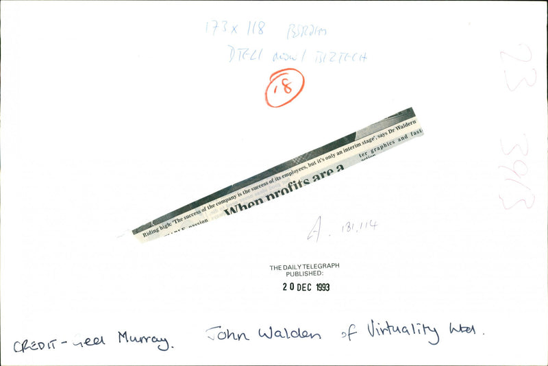 Jon Waldern. - Vintage Photograph