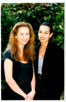 Lady Alice Douglas and Aliya Knightley (right) photographed at 49a Gascony Avenue London. - Vintage Photograph