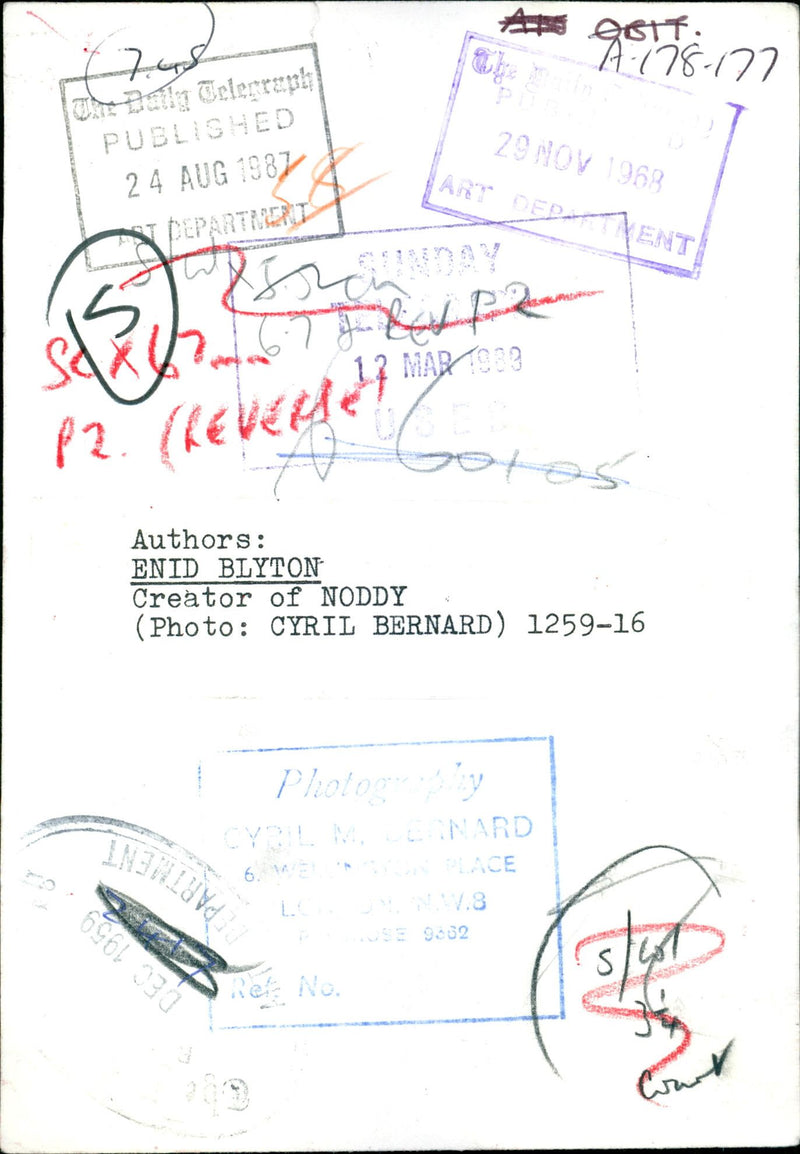 Enid Blyton - Vintage Photograph