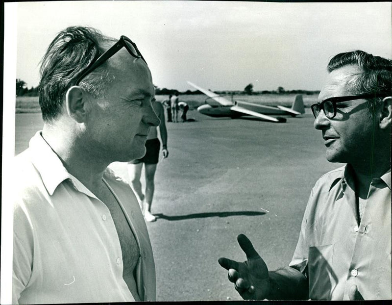 Nelson Dimick and Joe Podolski. - Vintage Photograph