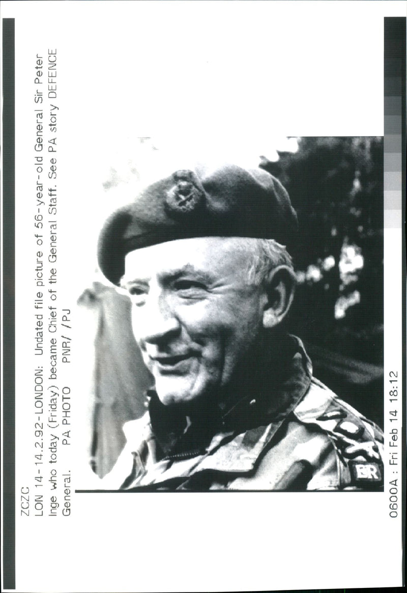 General Sir Peter Inge - Vintage Photograph