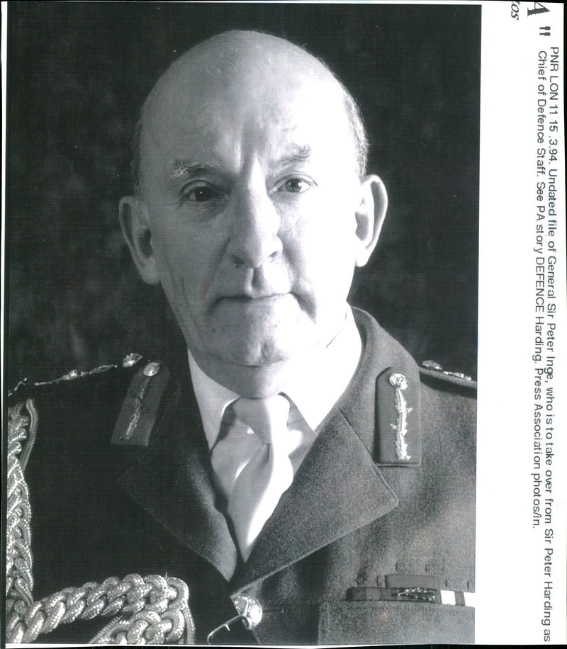 General Sir Peter Inge - Vintage Photograph