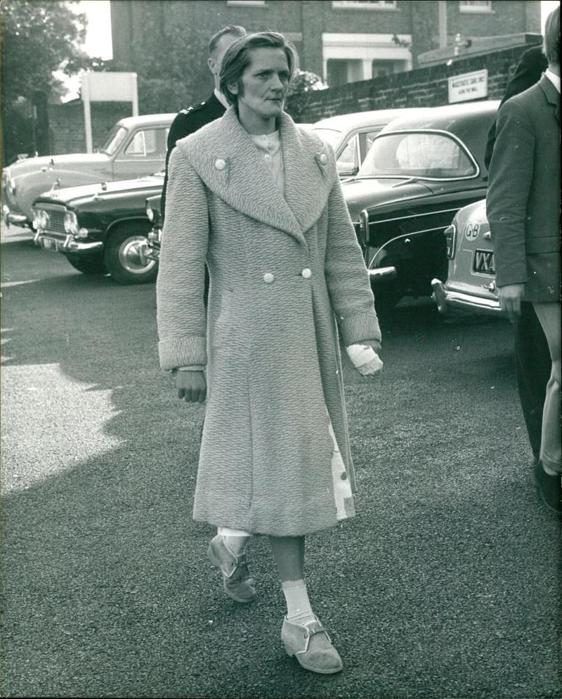 Mrs Edward Garlick who has been charged with the murder. - Vintage Photograph
