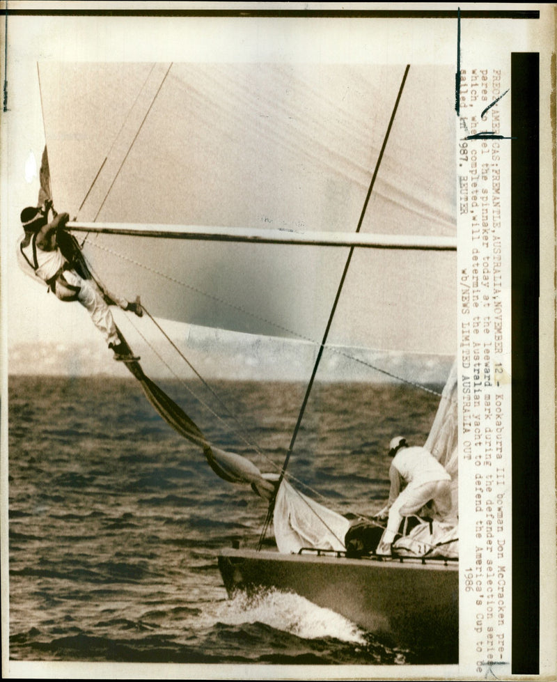 Kookaburra 1 Yacht. - Vintage Photograph