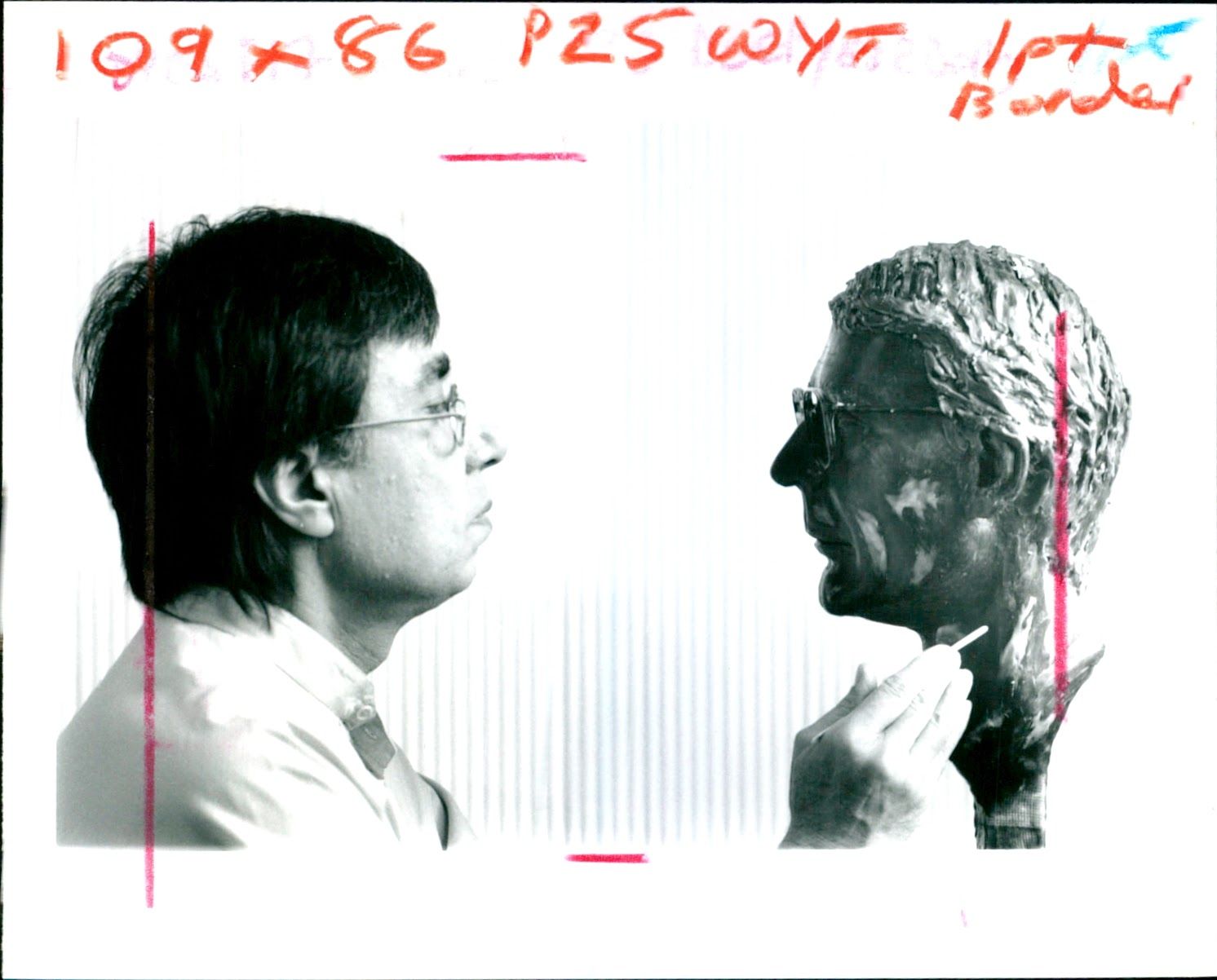 Dr. Dev Basra leading plastic Suregeon & Sculptor. - Vintage Photograp