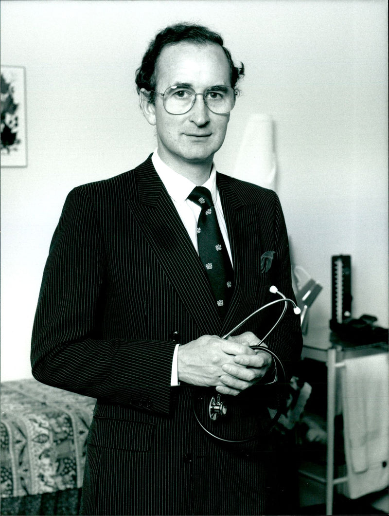 A photo showing Dr Ronald Davey, a physician to her Majesty Queen Elizabeth II. - Vintage Photograph