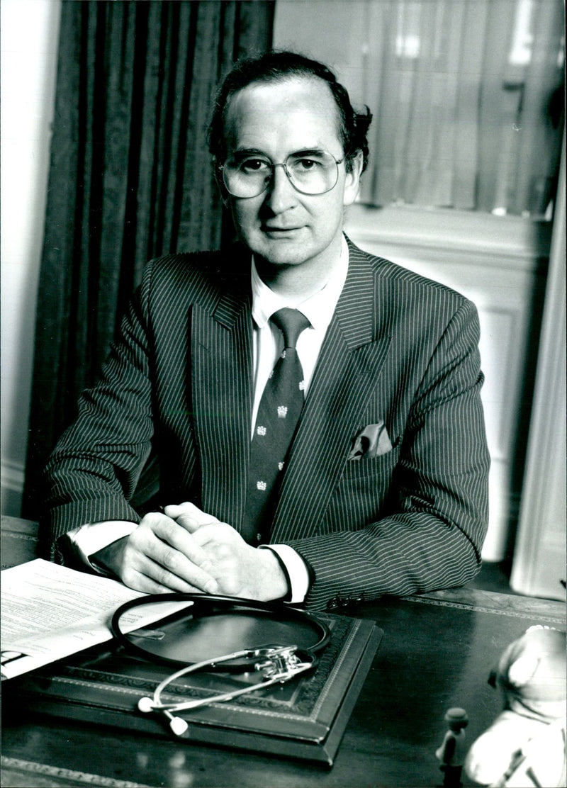 A photo showing Dr Ronald Davey, a physician to her Majesty Queen Elizabeth II. - Vintage Photograph