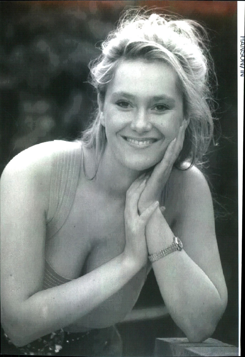 A photo showing former Grange Hill actress Simone Hyams. - Vintage Photograph