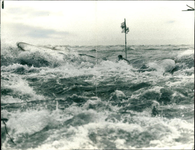 The Giant inflatables use on the Zaire River Expedition. - Vintage Photograph