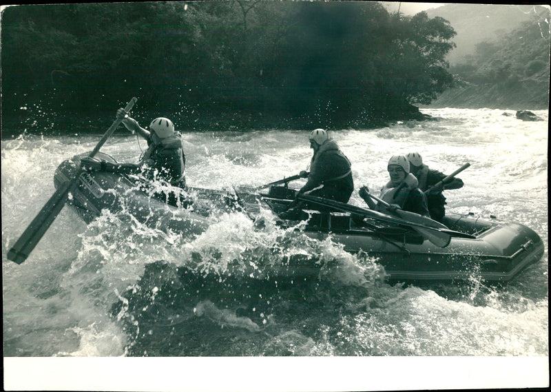 Members of the Zaire River Expedition. - Vintage Photograph