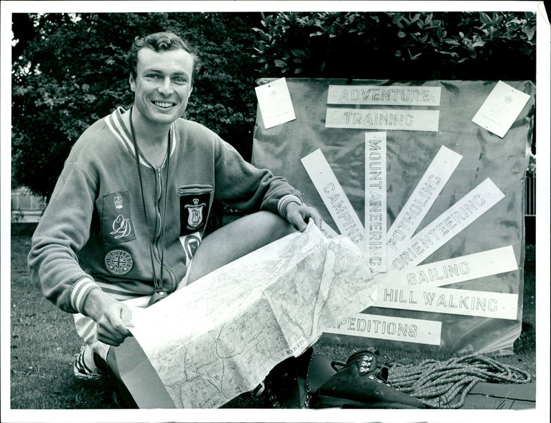 Lt. Nigel Armitage-Smith member of Zaire River Expedition. - Vintage Photograph