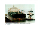 The Sea Empress Oil Tanker, Oil Spill - Vintage Photograph