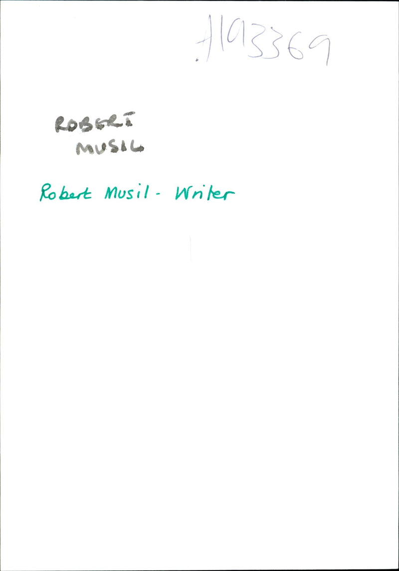 Robert Music is a writer. - Vintage Photograph