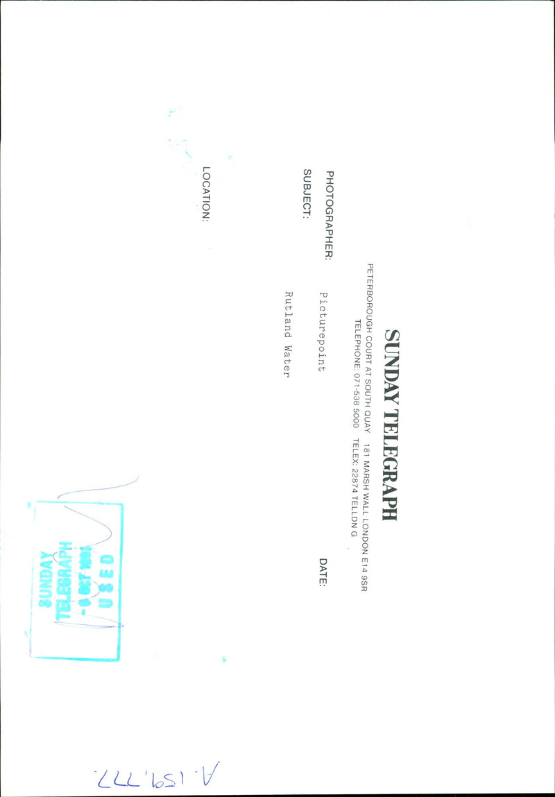 Rutland Water - Vintage Photograph