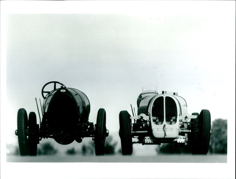 Bugatti Type 16 and Bugatti Type 53, Auction 1990 - Vintage Photograph