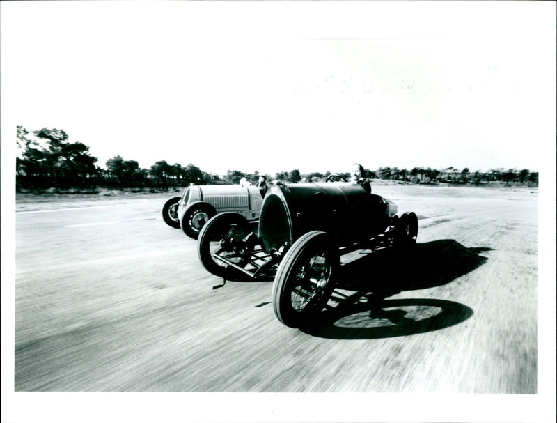 Bugatti Type 16 and Bugatti. - Vintage Photograph