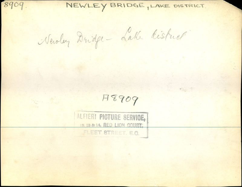 The Newly Bridge Lake District . - Vintage Photograph