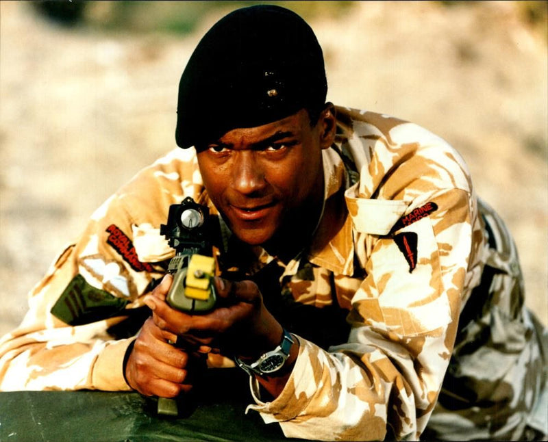 Colin Salmon as Colour Sergeant Dennis Ryan. - Vintage Photograph