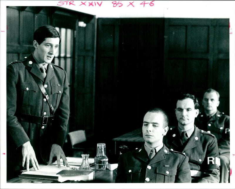 Peter Winsfield with Robson Green. - Vintage Photograph