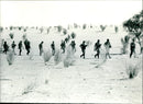 Mix patrol of French and Chadian soldier. - Vintage Photograph