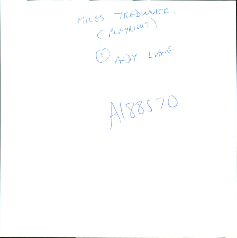 Miles Tredinnick, Musician - Vintage Photograph