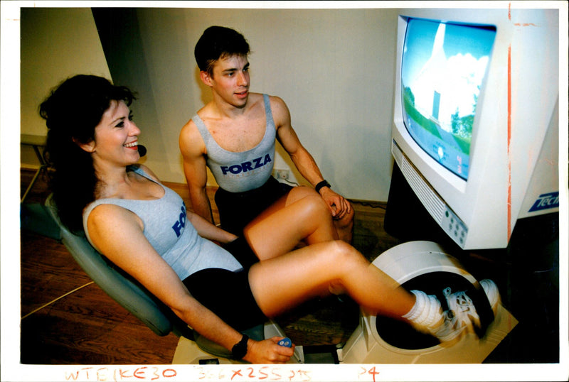 Virtual Reality Bike - Vintage Photograph