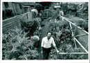 Keith Hainge in his garden - Vintage Photograph