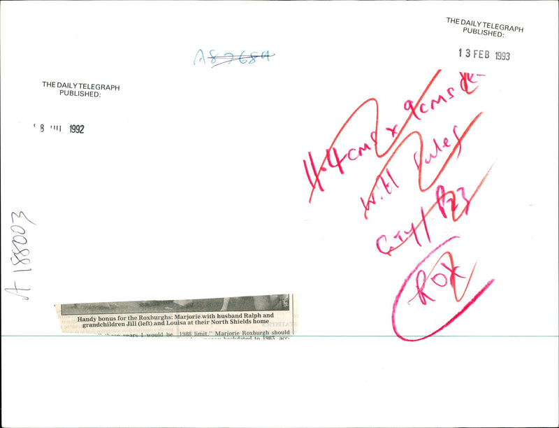 UU I
THE DAILY TEL PUBLISH 13 FEB AS2684 ILY TELEGRAPH JBLISHED m2 Keme - Vintage Photograph