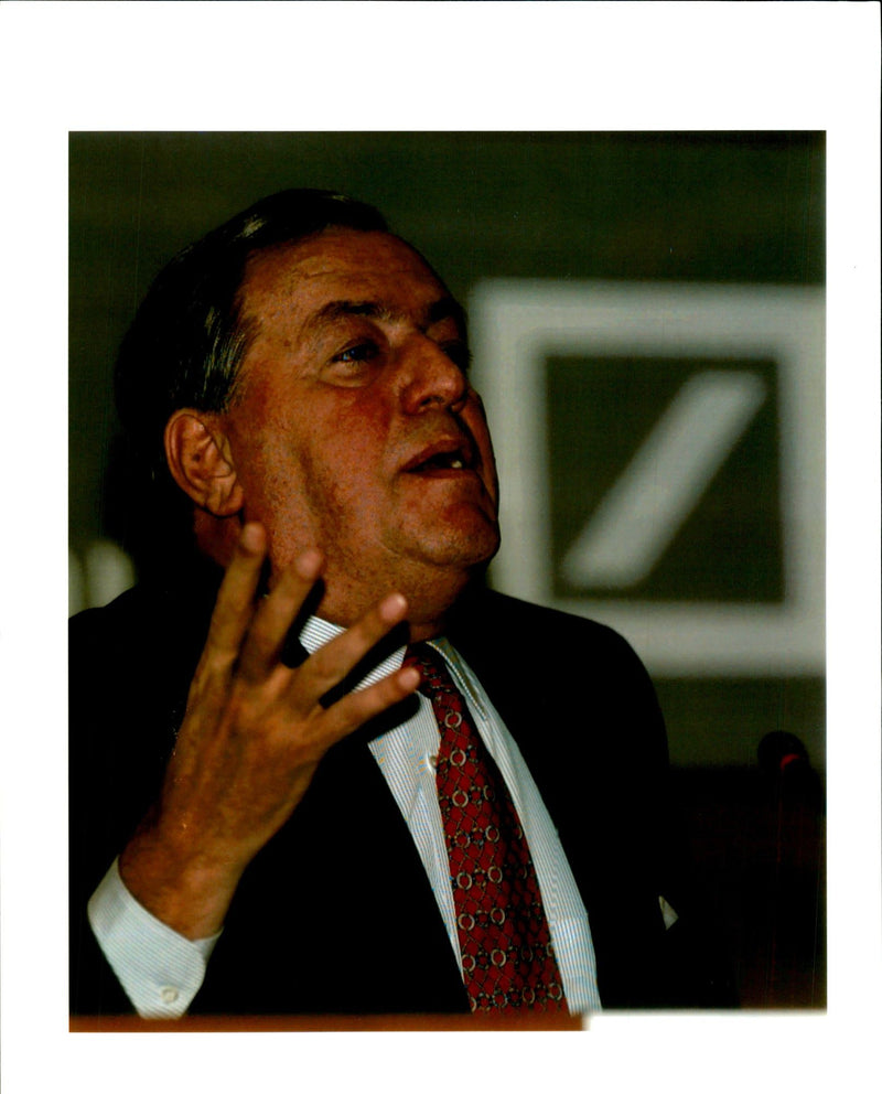 Sir Hilmar Kopper, former Chairman of the Deutsche Bank - Vintage Photograph