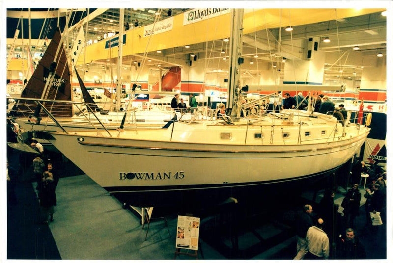 The bowman 45 yacht called the piano. - Vintage Photograph