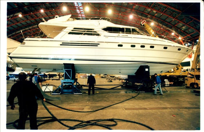 The princess 66 weighing 40 tons and costing. - Vintage Photograph