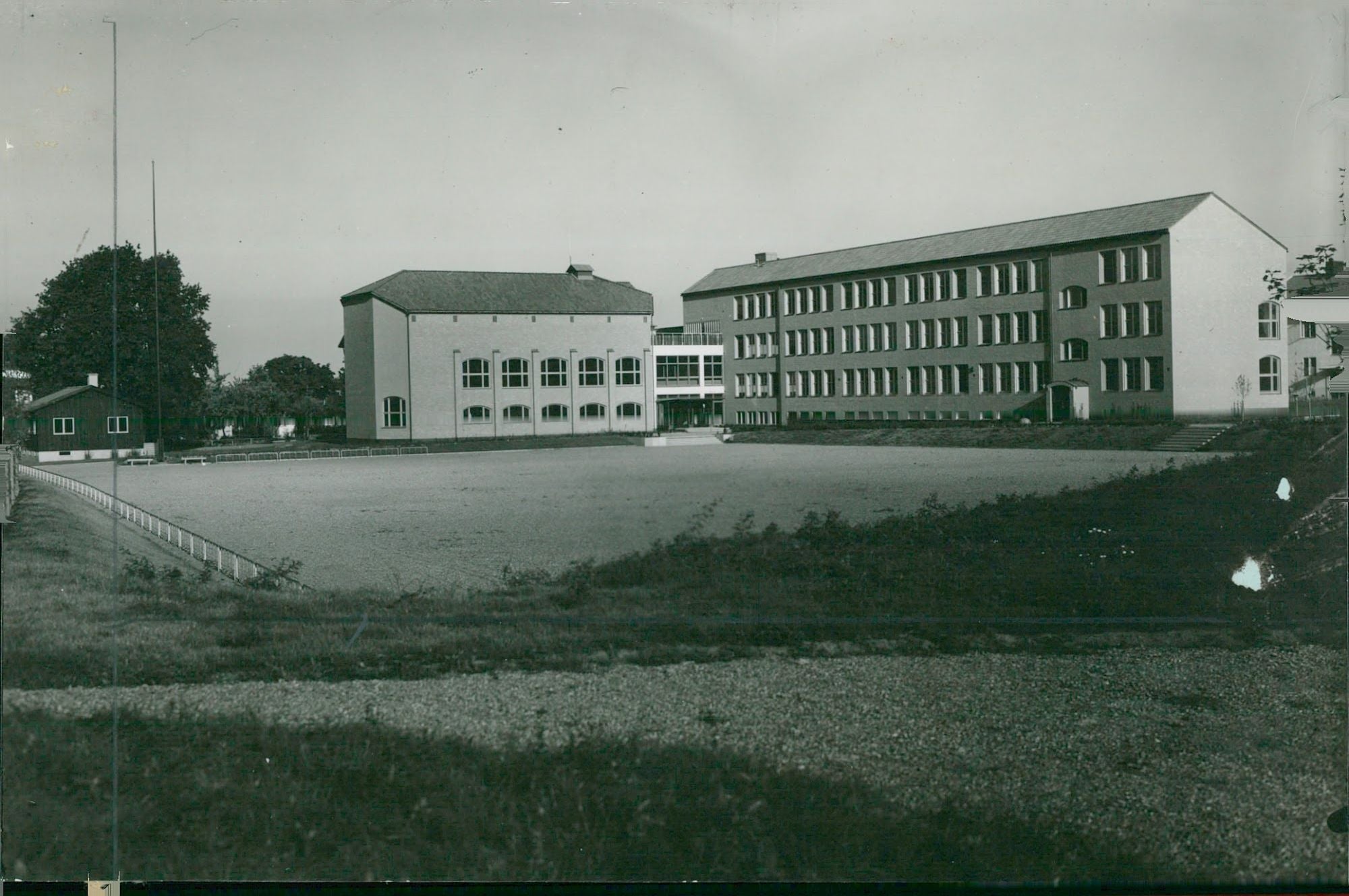 Motala's new school building - Vintage Photograph